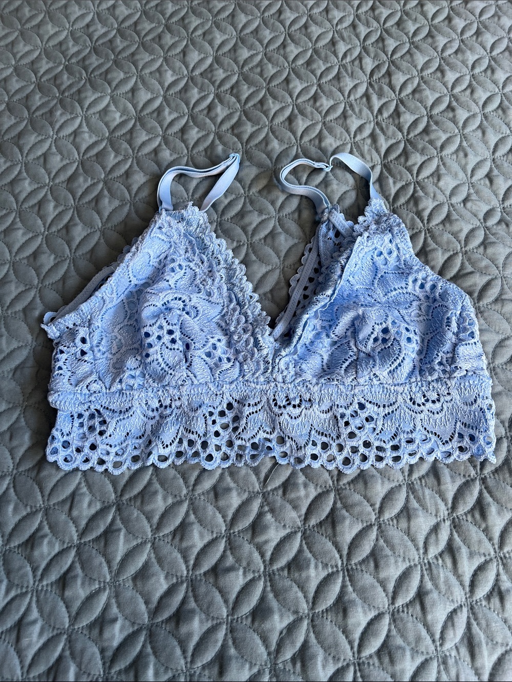 aerie Light Blue Lace Bralette